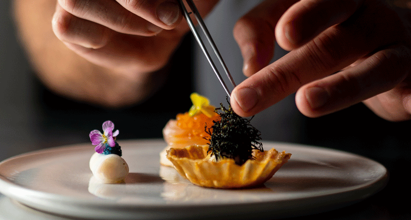 Food pairing plate