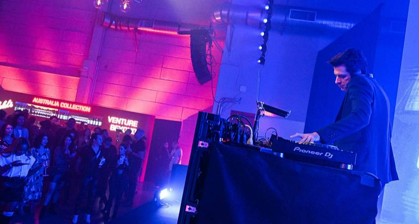 Mark Ronson in the DJ booth