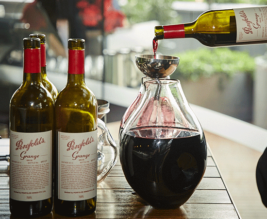 Grange being double decanted