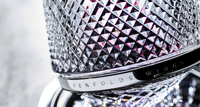 Saint Louis crystal decanter close up