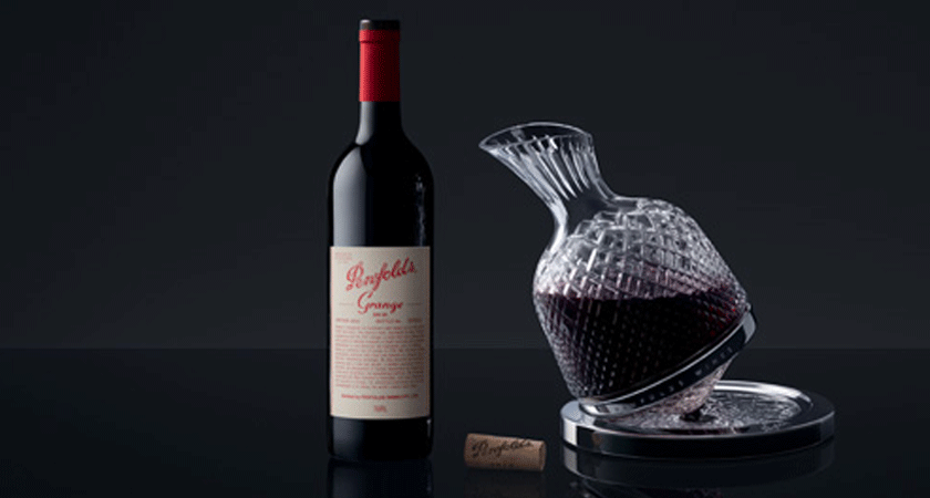 Grange 750ml bottle with Saint Louis crystal decanter