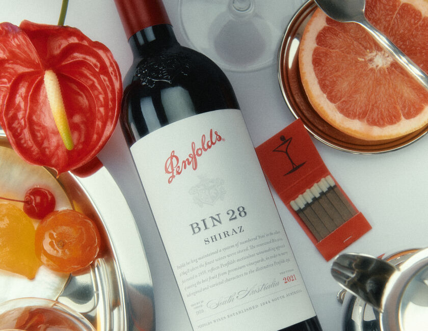 Penfolds Bin 28 Shiraz on tablescape